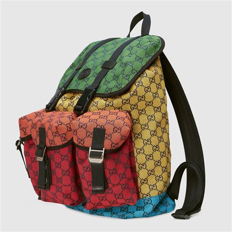 red and black Gucci backpack